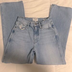 FRAME Denim Le Sylvie Kick Boot Jeans Elenda Medium Light Wash Size 25